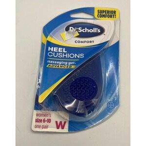 Dr. Scholl's Heel Cushions Women's 6–10 Massaging Gel Advanced New Sealed